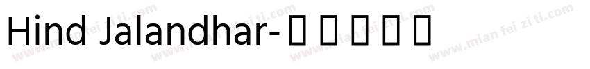 Hind Jalandhar字体转换